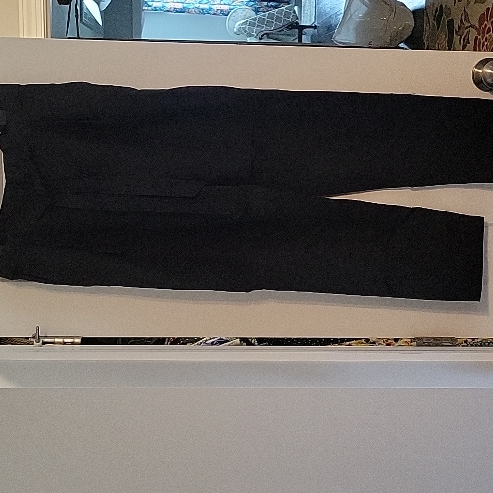 Loft Linen Blend Black Pants